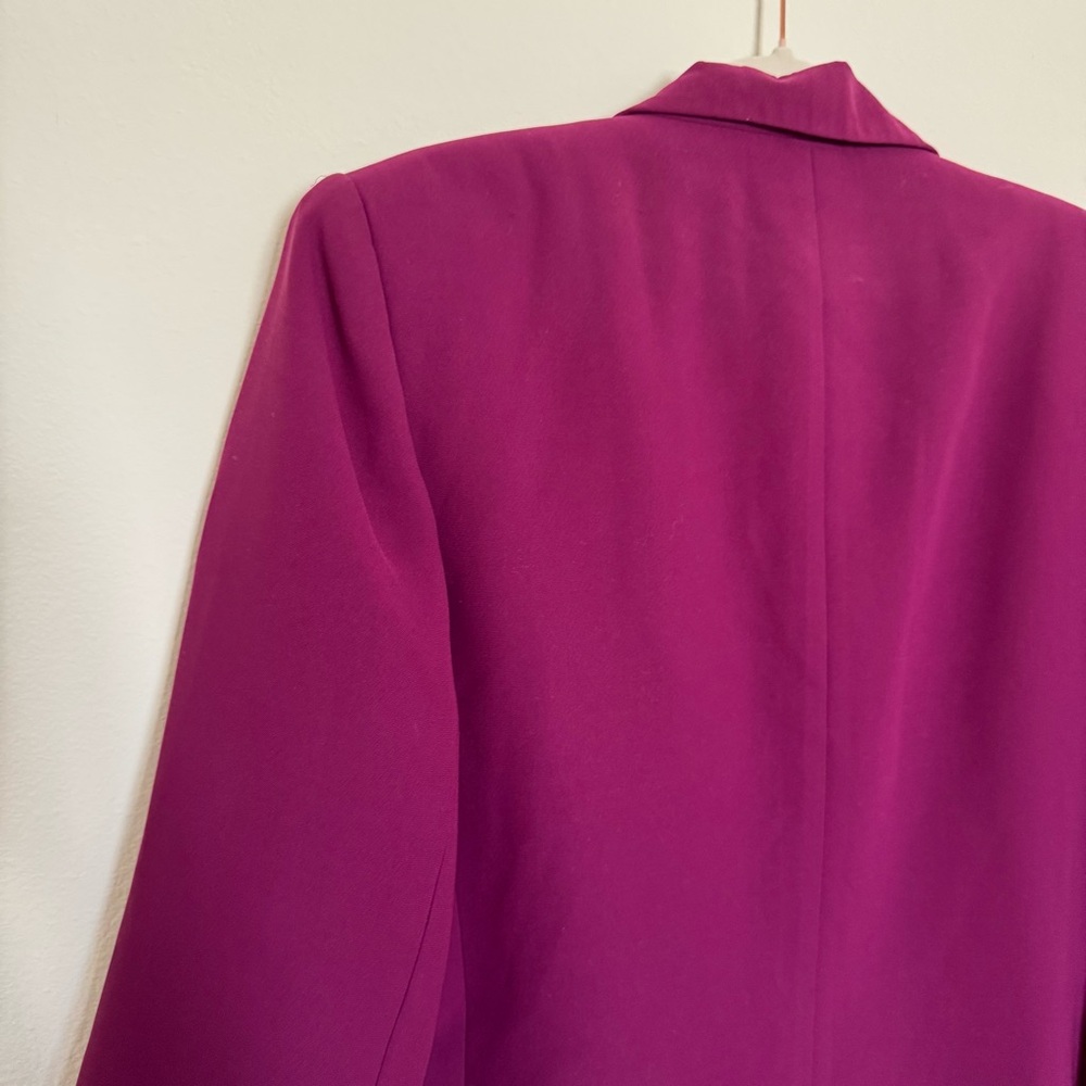 Le Suit Women's Plum Purple Blazer Jacket 16W - Picture 9 of 9